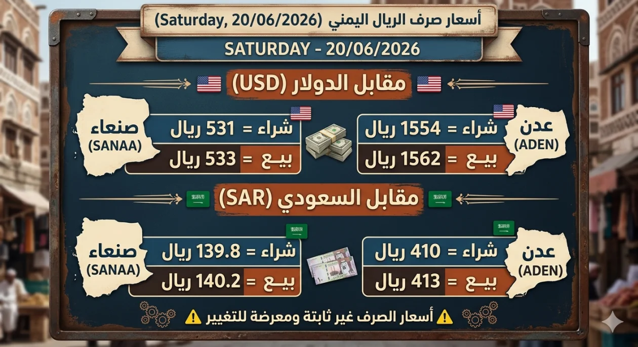 تحديثات سوق الصرف: فجوة واسعة في أسعار العملات بين صنعاء وعدن اليوم