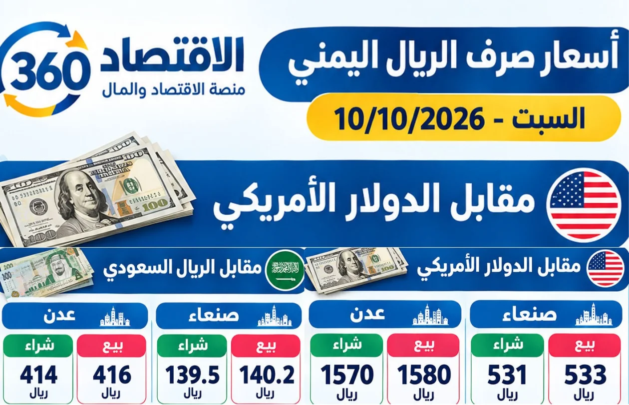 تباين واسع وفجوة متسعة: خريطة أسعار صرف العملات الأجنبية في صنعاء وعدن